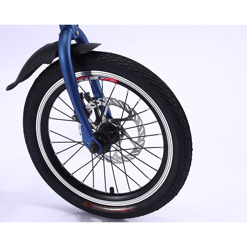 16 Inch Folding bicycle Children's single-speed outdoor disc brake bicycle Road bike mountain bike 	 bmx