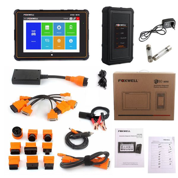 Foxwell GT80 Mini OBDII Car Diagnostic Tool OBD2 Scanner Support ABS SRS Airbag Engine Transmission