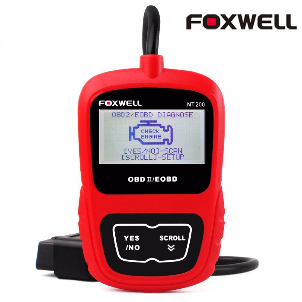 Original Foxwell NT200 CAN OBD2/EOBD Code Reader Free Update Online for Lifetime