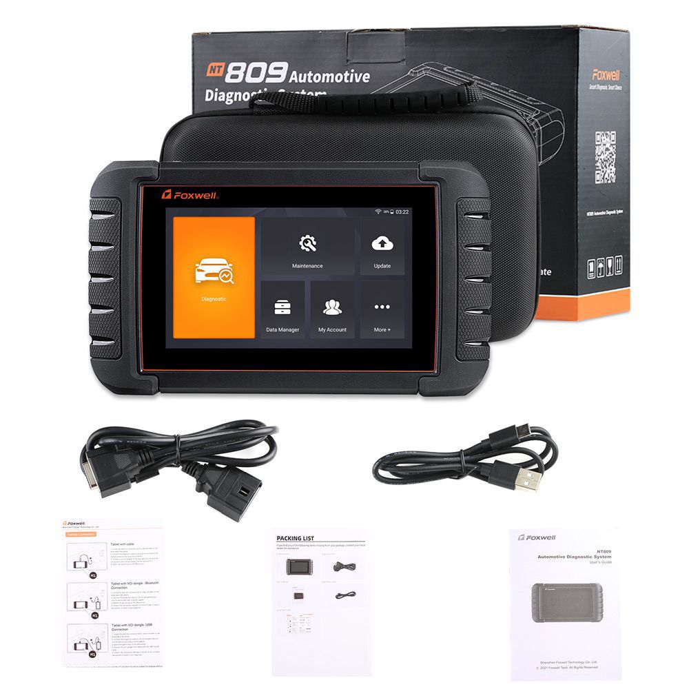 Foxwell NT809 All System Diagnostic Tool with 28 Reset Service Functions