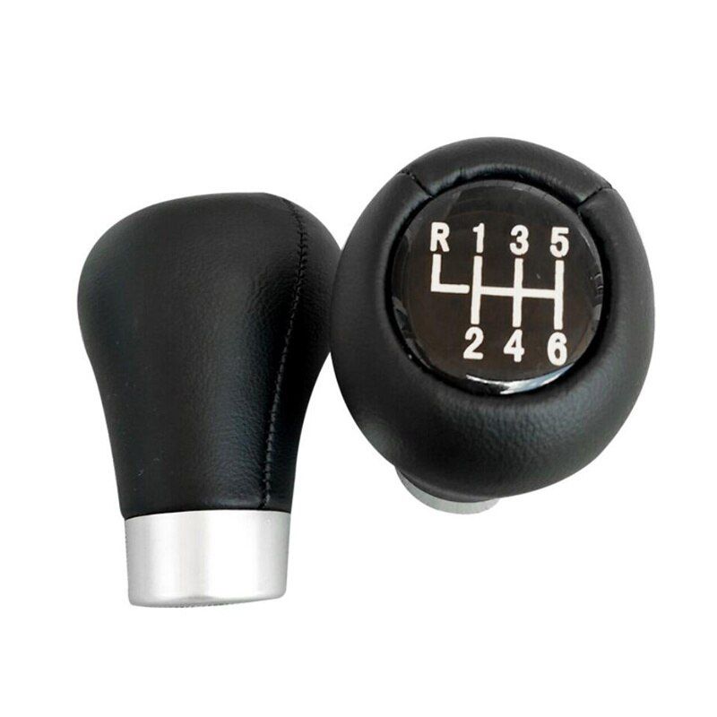 For BMW 1 3 5 E30 E32 E34 E36 E38 E39 E46 E53 E60 E63 E83 E84 E87 E90 5/6 Speed Auto Gear Knob MT Leather Car Shifter Handball