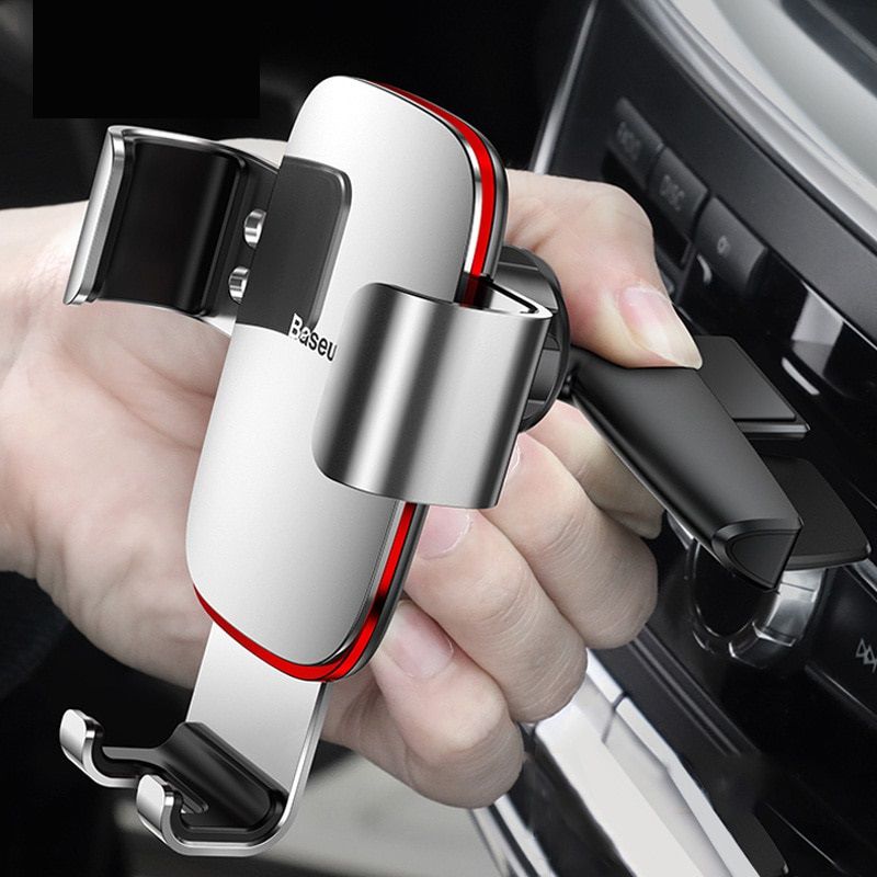 Gravity Car Phone Holder for Car CD Slot Mount Phone Holder Stand for iPhone 11 Pro Xs Max Metal Cell Mobile Phone Holder