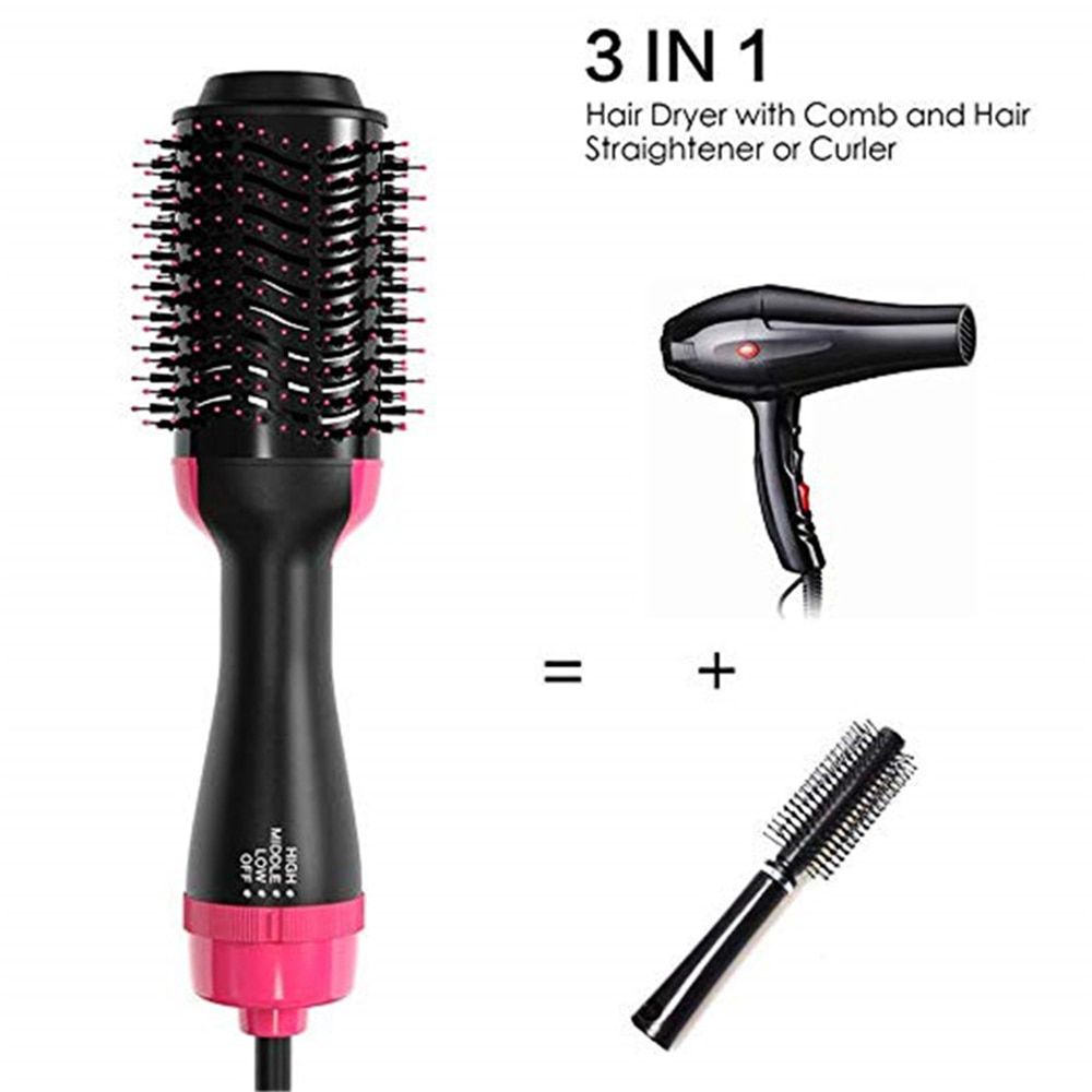 Hair Dryer Brush Blow Dryer Hair Styler Hot Air Comb One Step Hair Dryer and Volumizer 3 in 1 Blower Brush Hairdryer Hairbrush