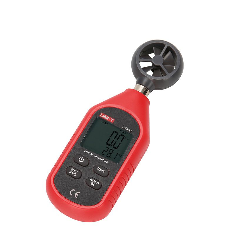 UNI-T UT363 Handheld Anemometer Digital Wind Speed Measurement Temperature Tester LCD Display Air Flow Speed Wind Meter