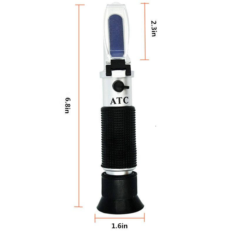 Handheld Brix Refractometer 0~32% Optical Sugar Food Beverages ATC Content Meter Tool Test