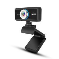 S90 HD webcam 720P web cam 360 degree rotating PC camera video call and recording with noise reduction microphone for PC