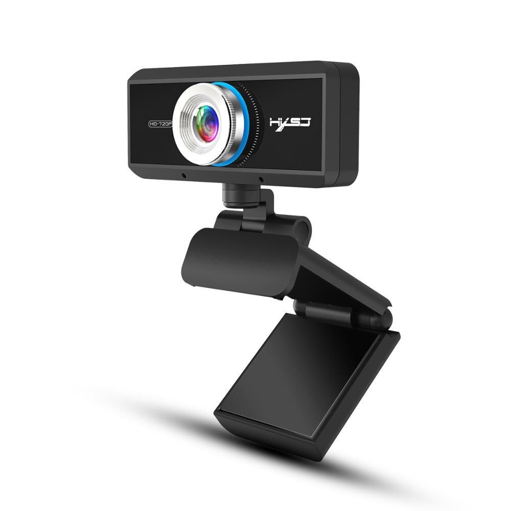 S90 HD webcam 720P web cam 360 degree rotating PC camera video call and recording with noise reduction microphone for PC