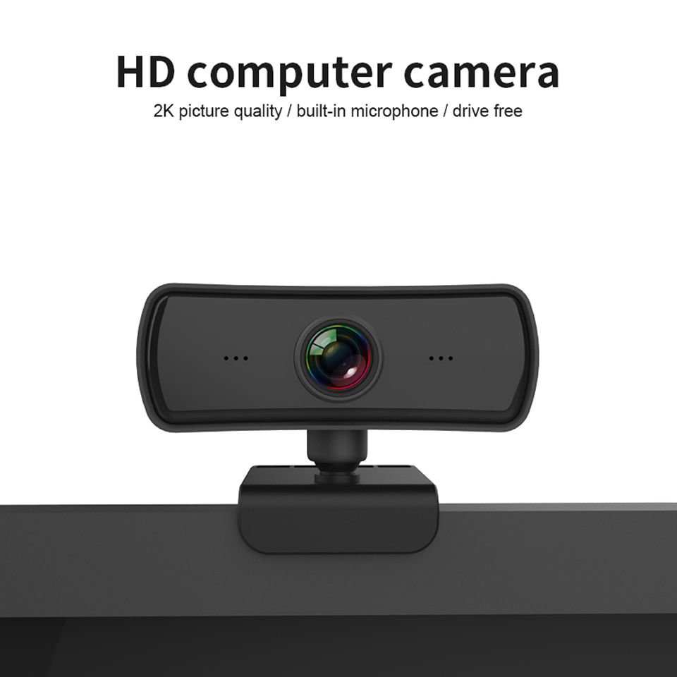 2K 2040*1080P Webcam HD Computer PC WebCamera with Microphone Rotatable Cameras for Live Stream Video Class Conference PC Gamer