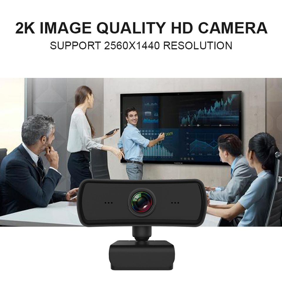 2K 2040*1080P Webcam HD Computer PC WebCamera with Microphone Rotatable Cameras for Live Stream Video Class Conference PC Gamer