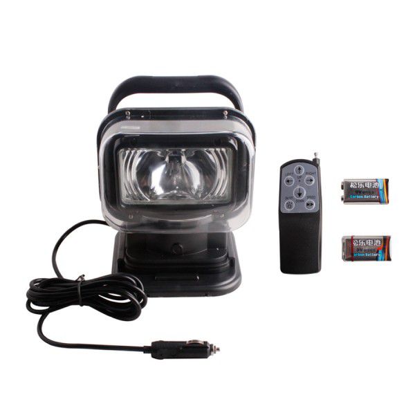 HID SPOTLIGHT 360º SPOT LIGHT LAMP SEARCH LIGHT BOAT CAR WIRELESS REMOTE 75W