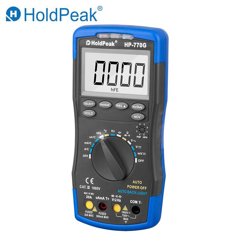 HP-770G Digital Multimeter DMM DC AC Voltage Temperature ,for Resistance/ Capacitance/ Frequency/ Temperature/ Duty Cycle Test