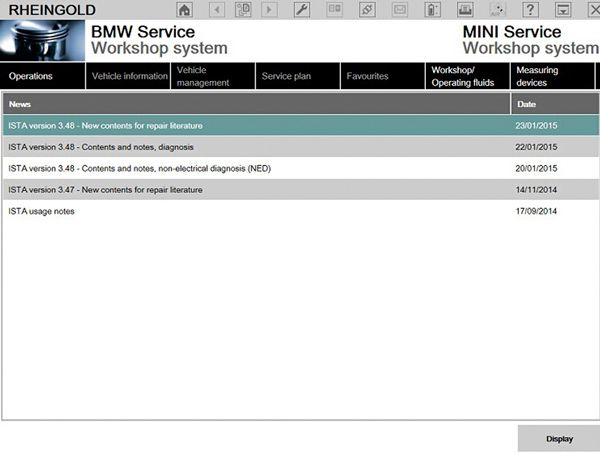 V2015.03 BMW ICOM Rheingold ISTA-D 3.48.20 ISTA-P  3.55.1.001 Win8 System 500GB New HDD without USB Dongle Support Multi-Languages