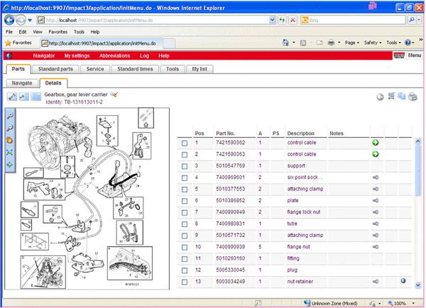 Impact 2015A Spare Parts Catalog for Renault Trucks