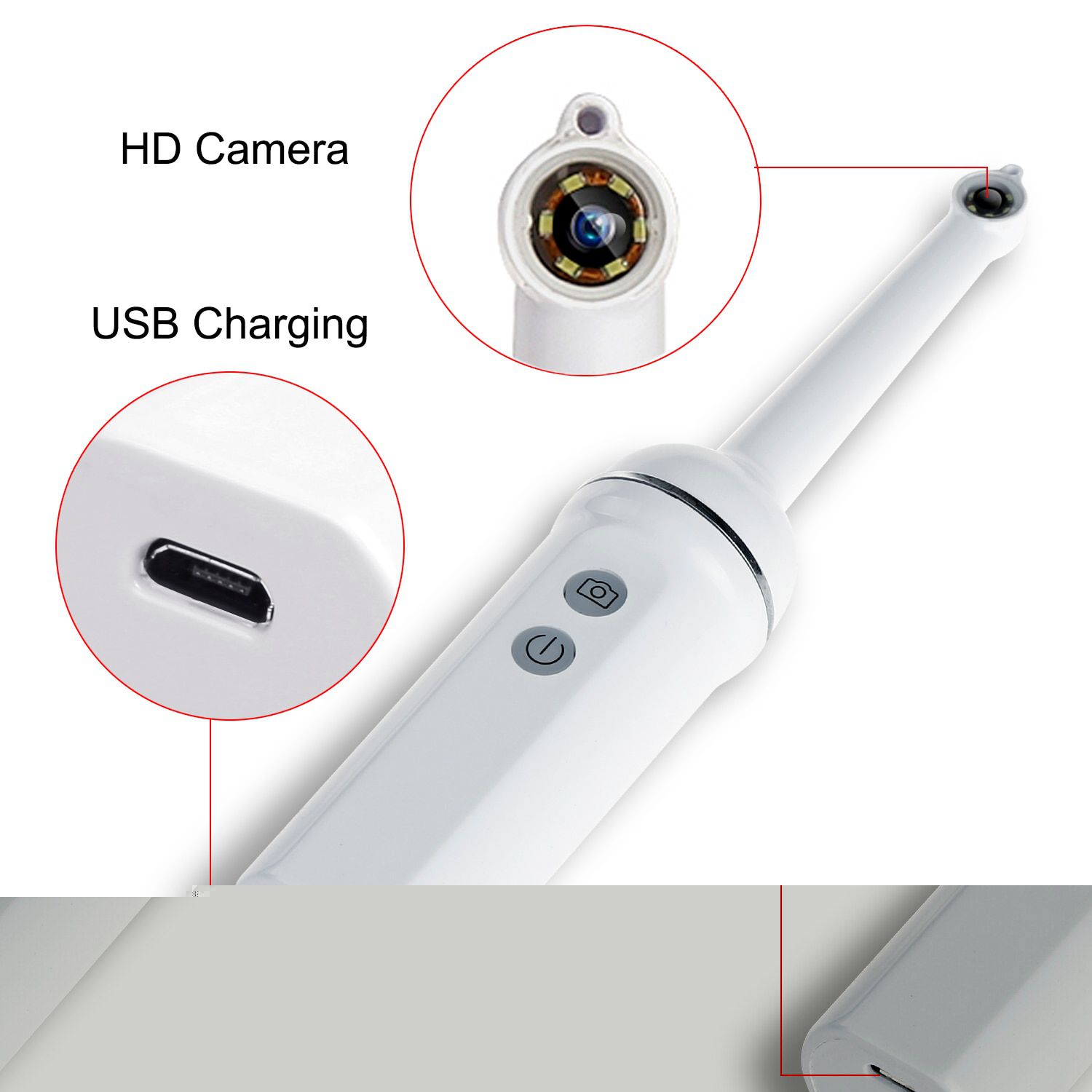 Wireless WiFi USB Intra Oral Dental Camera Intraoral 1080p Industrial Endoscope Inspection for Dentist  fotografica odontologia