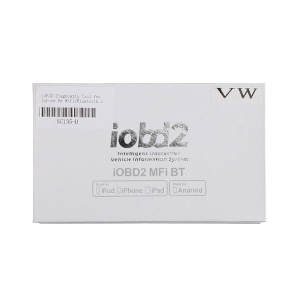 Promotion! iOBD2 Diagnostic Tool for Android/IOS for VW AUDI/SKODA/SEAT By Bluetooth