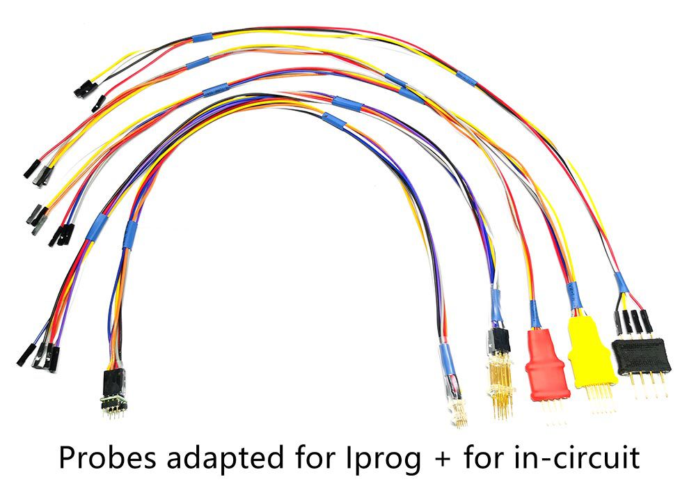 V84 iprog+ Pro Programmer with Probes Adapters for in-circuit ECU