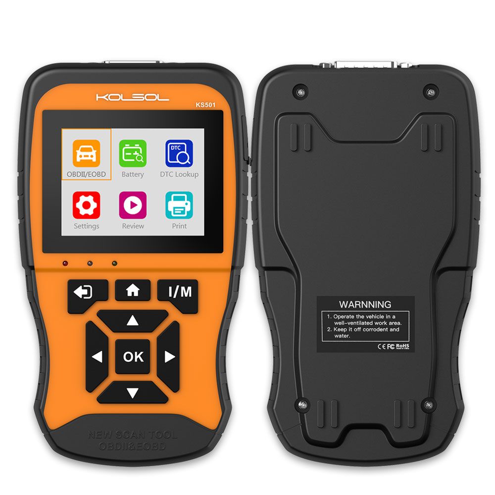 KOLSOL KS501 New Generation OBDII & EOBD Scan Tool for Universal Vehicles Automotive Scanner Diagnostic Tool