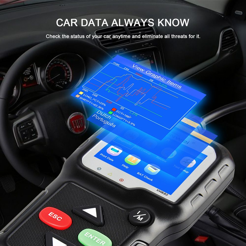 OBD2 Scanner OBD 2 Car Diagnostic Auto Diagnostic Tool KONNWEI KW680 Car Scanner Tools Diagnostic Scanner