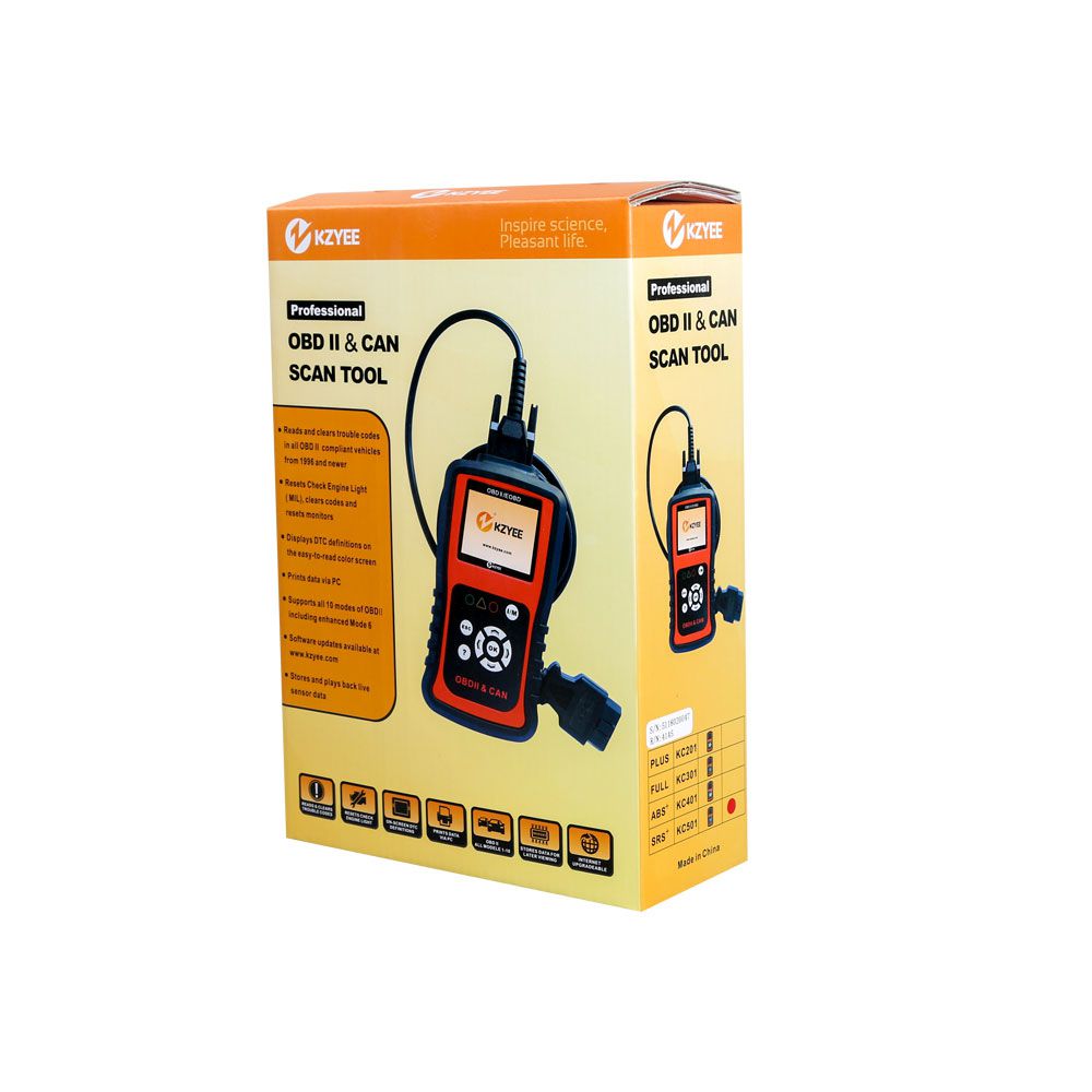 KZYEE KC501 OBD+ABS+SRS CAN SCAN TOOL