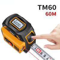 Laser Distance Measuring Tape 40M 60M Digital Tape Measure 2-in-1 Laser Distance Meter Trena Range finder Construct Tools