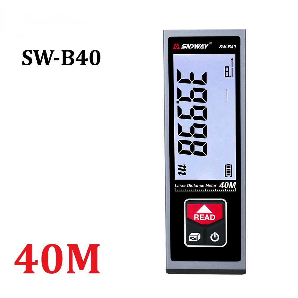 Laser Distance Meter SW-B40m 50m 60m Range Finder Laser Tape Measure Trena Lazer Roulette Rechargeable Digital Rangefinder