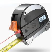 2 in 1 30M Laser Rangefinder LCD Digital Tape Measure Distance Measurer Meter Range Finder Infrared Construction Gauging Tool