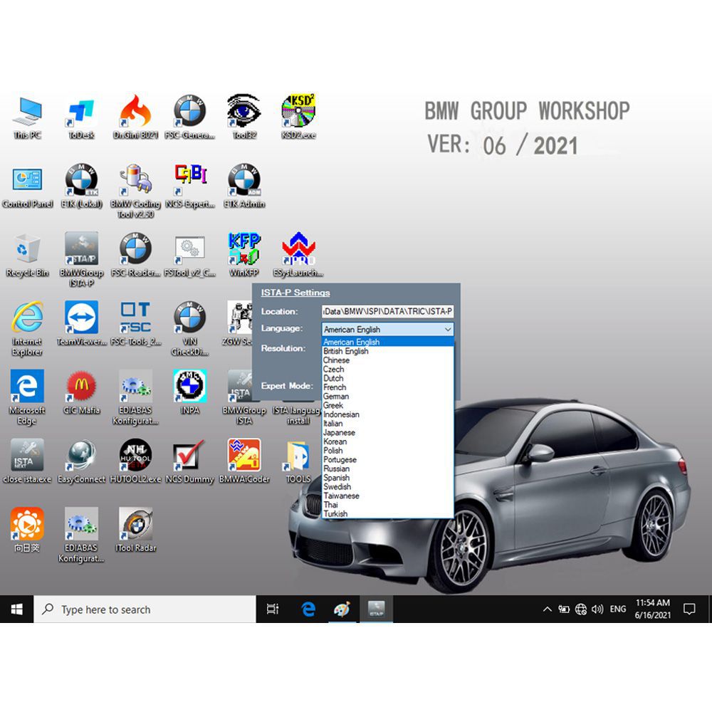 V2022.9 BMW ICOM Software HDD Win10 System ISTA-D 4.36.30 ISTA-P 70.0.200 with Engineers Programming 500GB Hard Disk