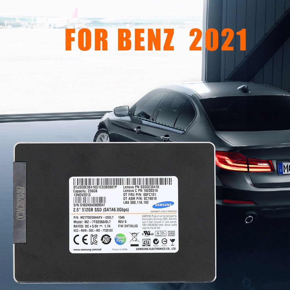 V2021 MB Star Diagnostic SD Connect C4 256G SSD Supports HHT-WIN Vediamo and DTS Monaco