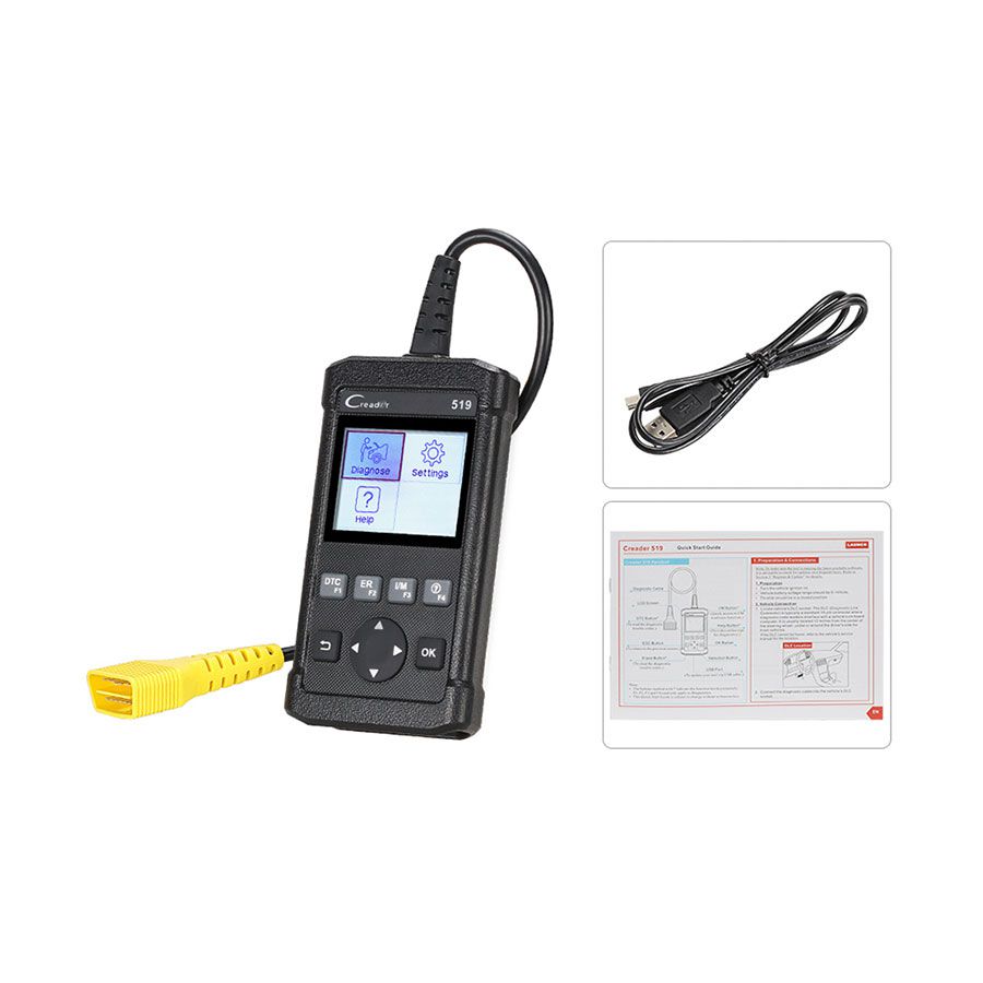 Original Launch CReader 519 OBD2 Code Reader Read Vehicle Information Diagnostic Tools