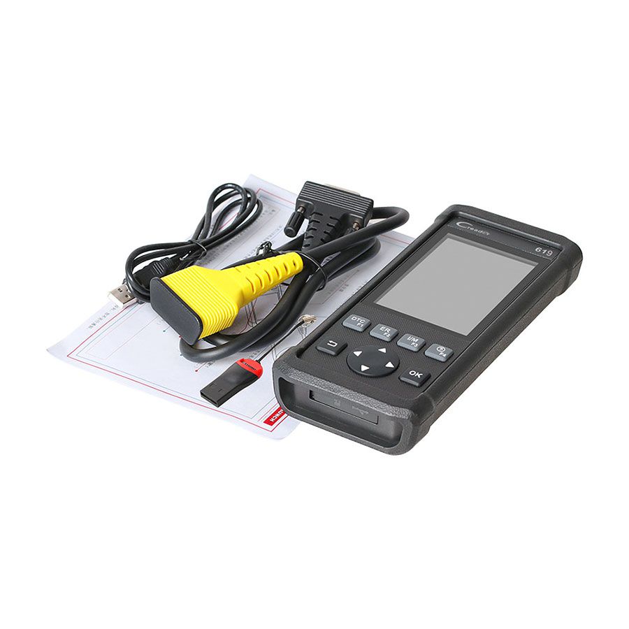 Launch Creader 619 Code Reader Full OBD2/EOBD Functions Supports Data Record and Replay Diagnostic Tool