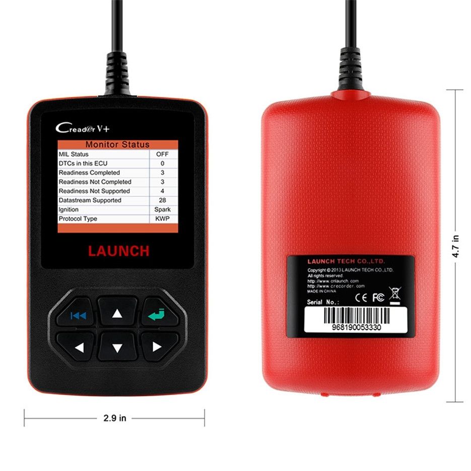 Launch Creader V+ DIY Code Reader Fault Code Query For DIY Repairer