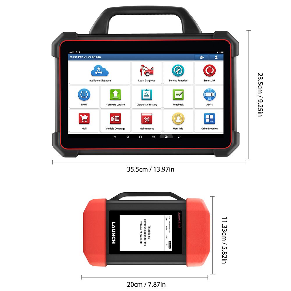 Launch X-431 PAD VII PAD 7 Plus GIII X-Prog 3 Support Key & Online Coding Programming and ADAS Calibration