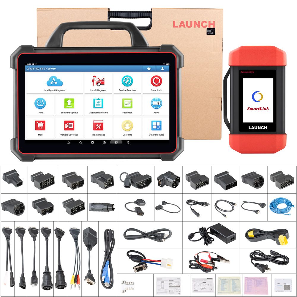 Launch X-431 PAD VII PAD 7 Automotive Diagnostic Tool Support Online Coding Programming and ADAS Calibration