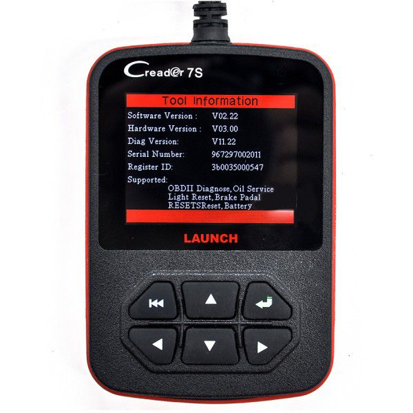 Launch X431 Creader 7S OBD II Code Reader + Oil Reset Function Support Multi-langauge