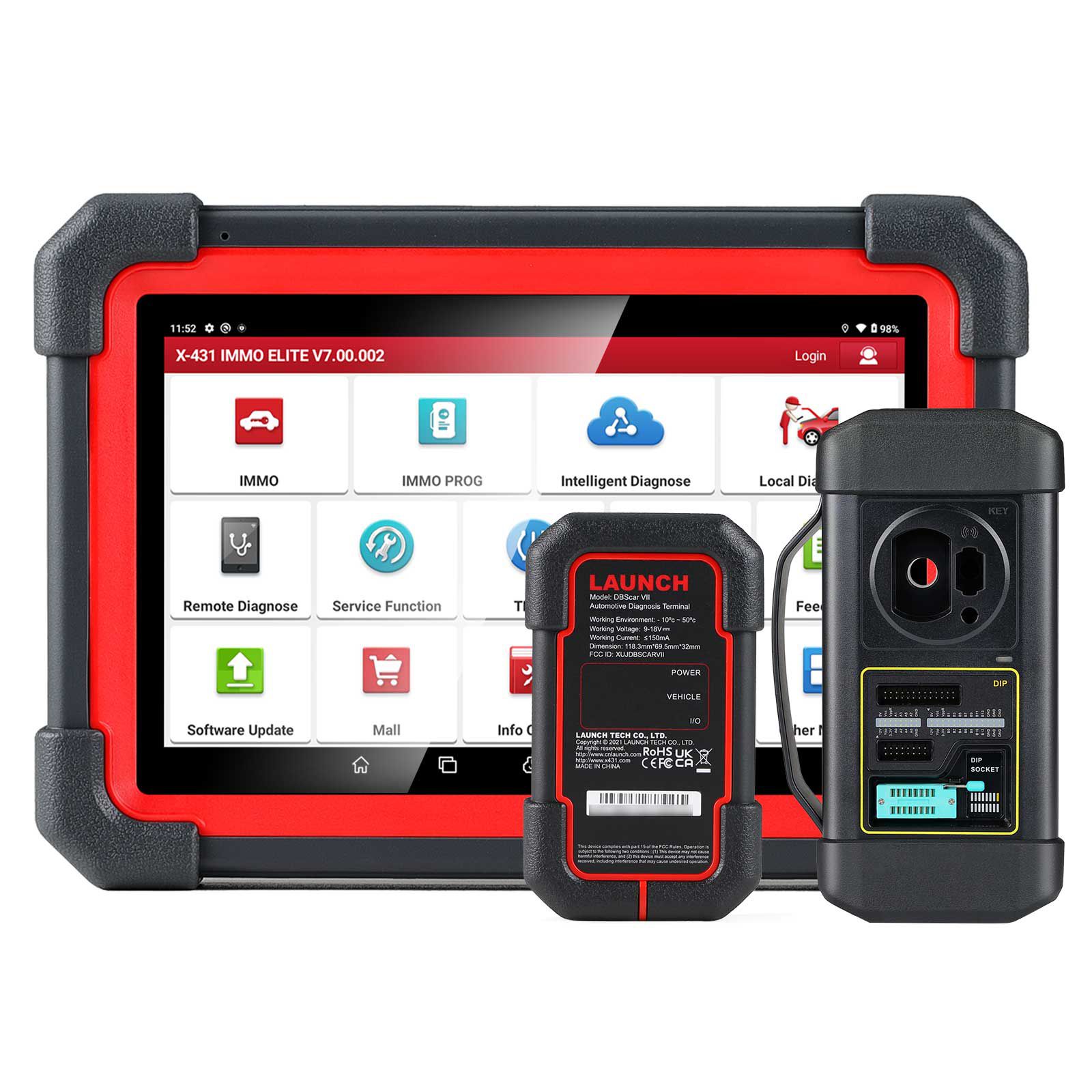 2023 Launch X431 IMMO Elite Key Programmer Car Immobilizer Programming Tools All System Diagnostic Scanner with 39 Reset Service