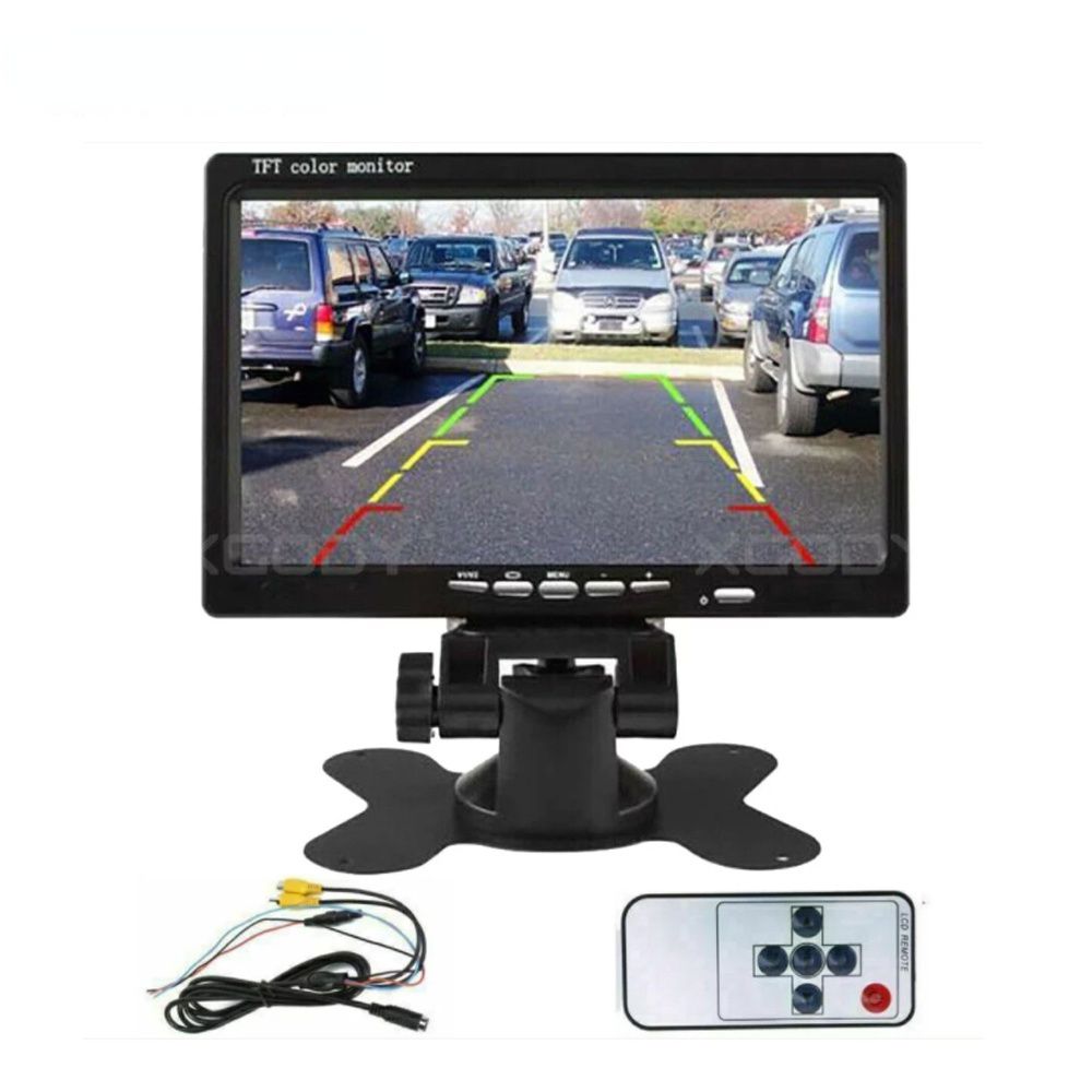 7 '' LCD Car Monitor Full-color Display For VCD GPS Car Rearview Camera PAL/NTSC Dual System 24V input 800 x 480 Remote Control