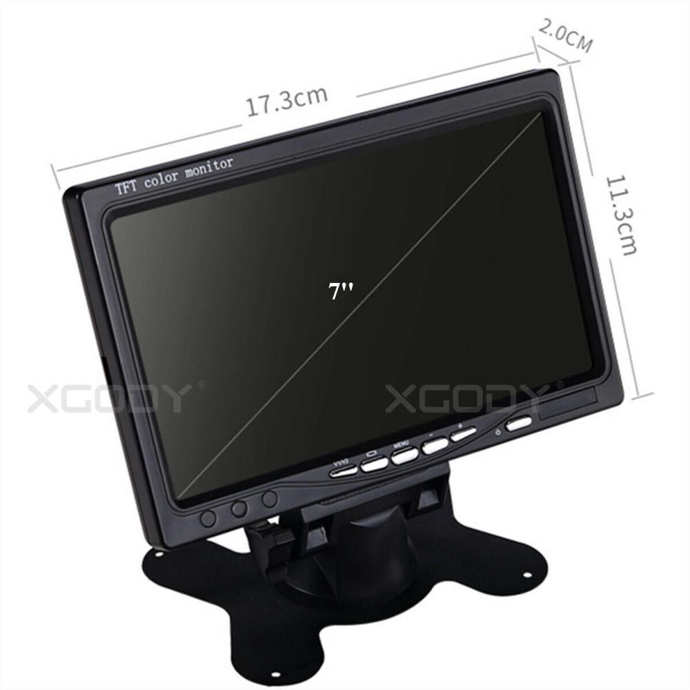 7 '' LCD Car Monitor Full-color Display For VCD GPS Car Rearview Camera PAL/NTSC Dual System 24V input 800 x 480 Remote Control