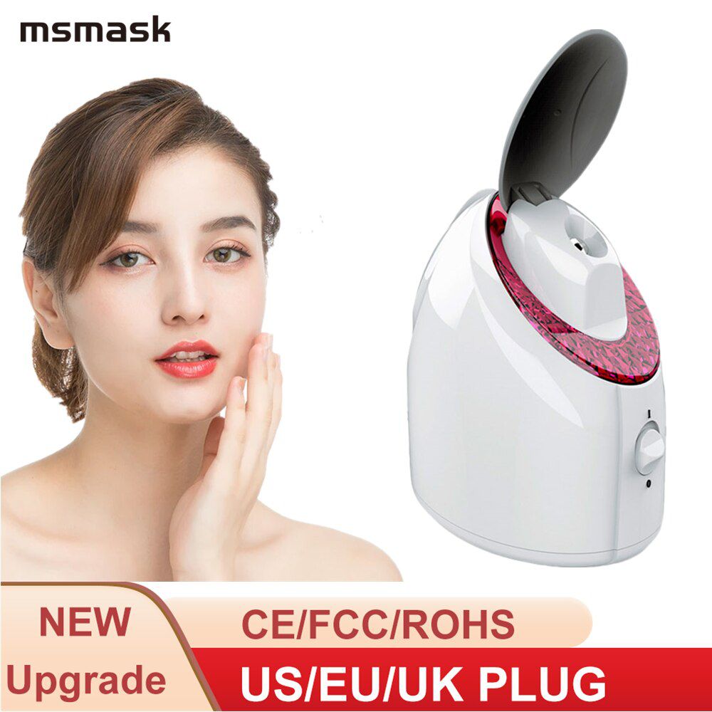 led Facial Steamer Nano Mist Sprayer Deep Cleaning Ionic Face Sprayer Steamer Machine Nourish Diffuser Spa Beauty Skin Care