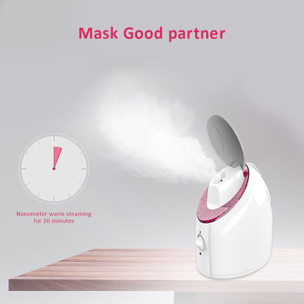 led Facial Steamer Nano Mist Sprayer Deep Cleaning Ionic Face Sprayer Steamer Machine Nourish Diffuser Spa Beauty Skin Care