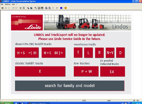 Linde Lindos 2014 Parts Catalog EPC for Linde ForkLift Trucks