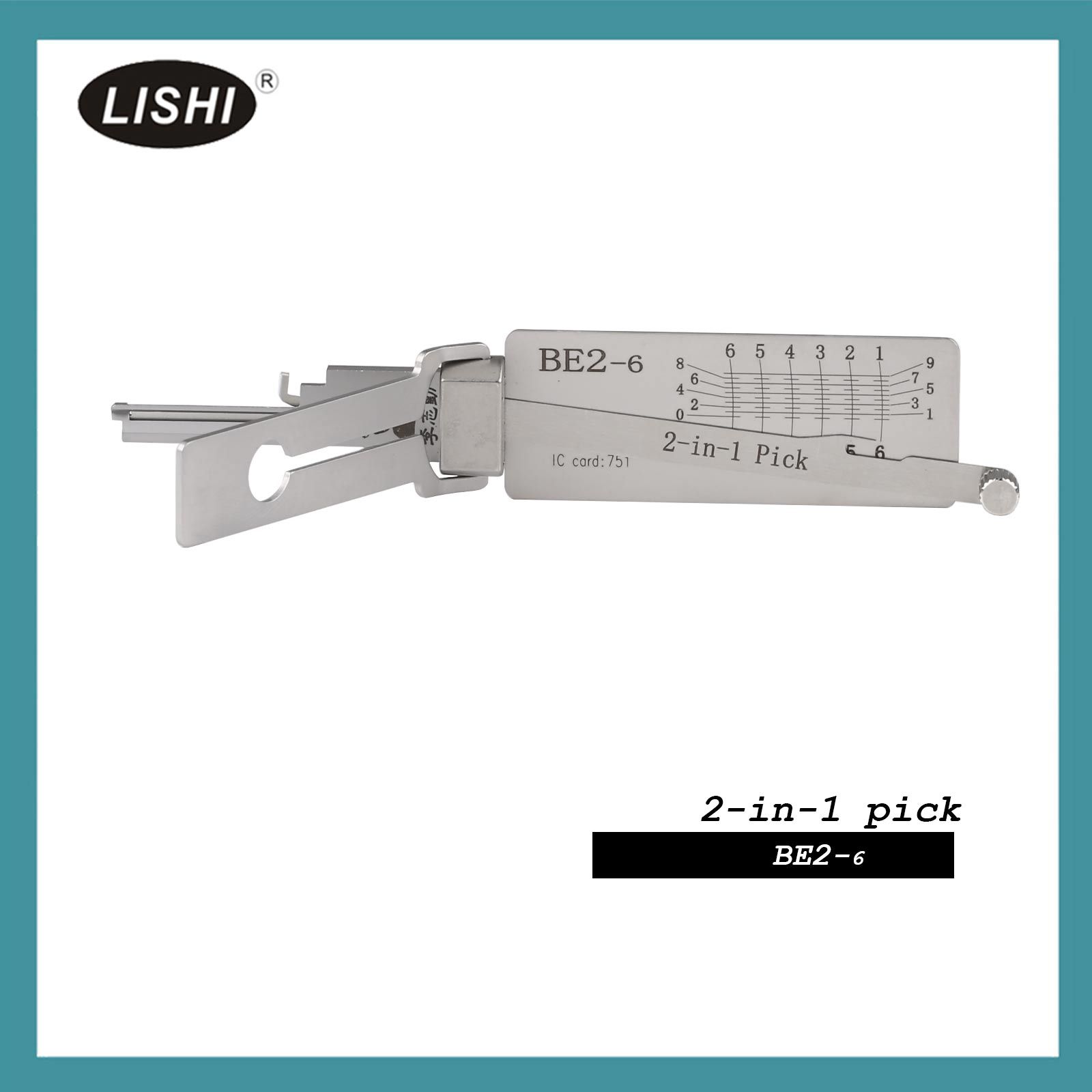 2022 New LISHI BE2-6 Civil 2-in-1 Tool