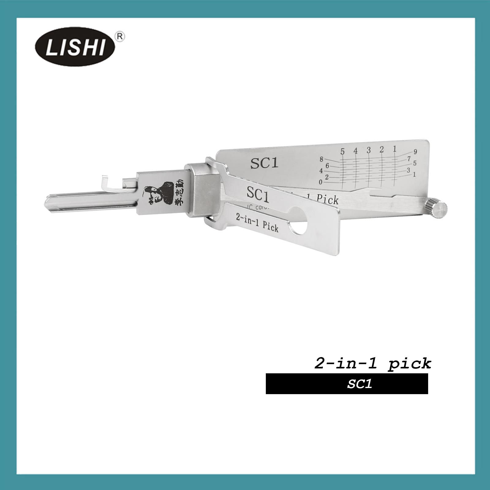 2022 New LISHI SC1 Civil Schlage 5 Bitting 2-in-1 Tool