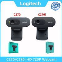 LOGITECH C270/C270i HD Video 720P Webcam Free Drive Online Course Webcam Built-in Micphone USB2.0 Computer Camera 100% Original