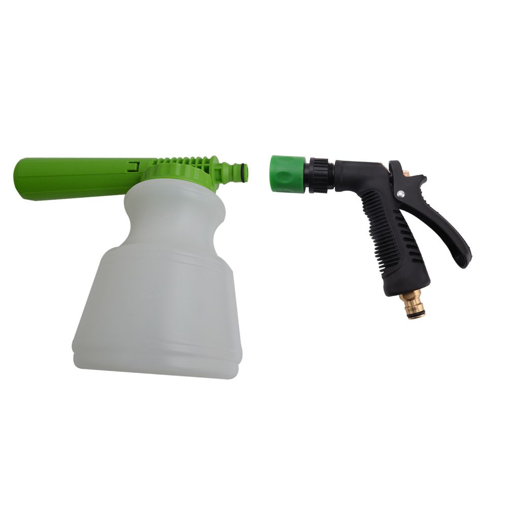 Low Pressure Carwash Foam Gun Foam Cannon Snow Foam Lance Foam Nozzle Water Hose Foam Gun 1L Bottle