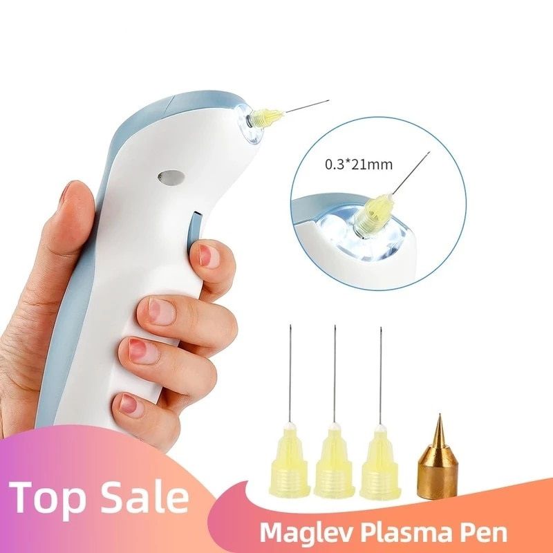 Maglev Plasma Pen Eyelid lifting Pen Laser Plasma Tattoo Freckle Dark Spot Remover Wart Removal Beauty Machine With 3pcs Needle