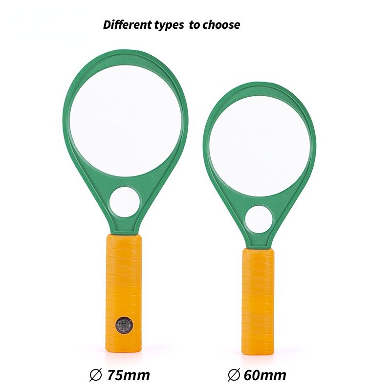 Magnifier 60mm 75mm 5X-10X Magnifying Glass Hand-Held Portable Magnifier Tools for Reading Welding