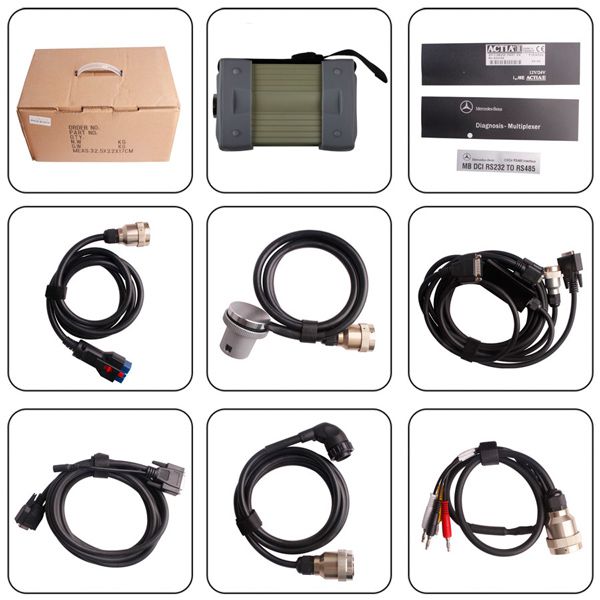 V2015.09 Mb Star C3 Pro with 7 Cables plus USB to RS232 Convertor Fits to All Laptops