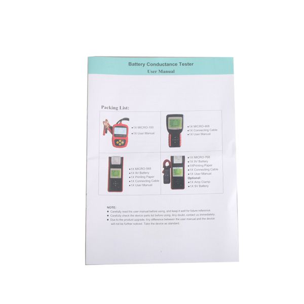 AUGOCOM MICRO-100 Digital Battery Tester Battery Conductance & Electrical System Analyzer 30-100AH