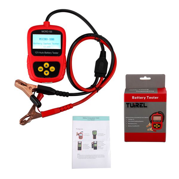 AUGOCOM MICRO-100 Digital Battery Tester Battery Conductance & Electrical System Analyzer 30-100AH