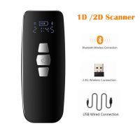 Mini Barcode Scanner USB Wired/Bluetooth/ 2.4G Wireless 1D 2D QR PDF417 Bar code for iPad iPhone Android Tablets PC